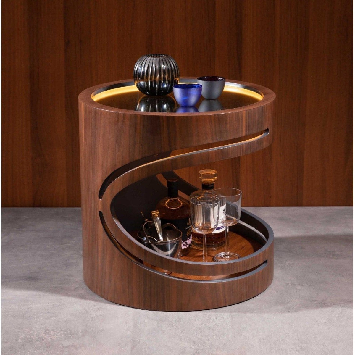Flow Sehpa Kullanımlı Mini Bar - İçki Dolabı